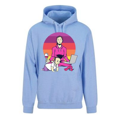 Yoga Mama Spiritual Saying Meditation Mother Great Gift Unisex Surf Hoodie