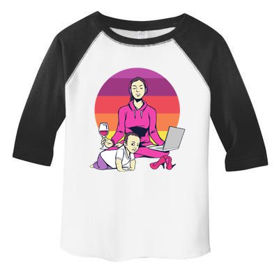 Yoga Mama Spiritual Saying Meditation Mother Great Gift Toddler Fine Jersey T-Shirt