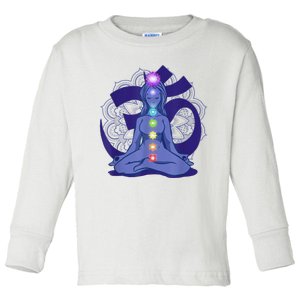 Yoga Meditation Spiritual Body Energy Chakra Toddler Long Sleeve Shirt