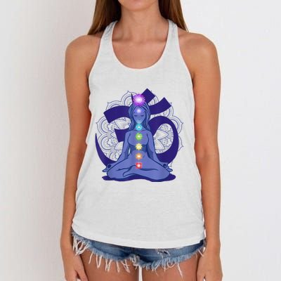 Yoga Meditation Spiritual Body Energy Chakra Women's Knotted Racerback Tank