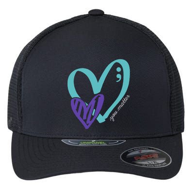 You Matter Suicide Prevention Awareness Flexfit Unipanel Trucker Cap
