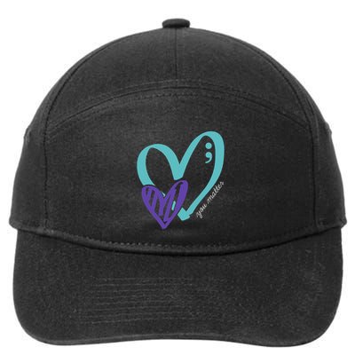 You Matter Suicide Prevention Awareness 7-Panel Snapback Hat