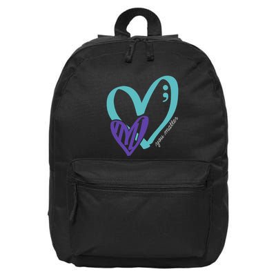 You Matter Suicide Prevention Awareness 16 in Basic Backpack