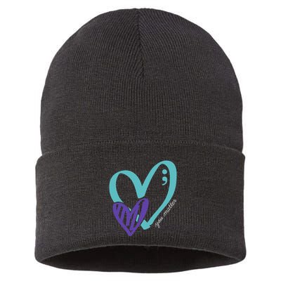 You Matter Suicide Prevention Awareness Sustainable Knit Beanie