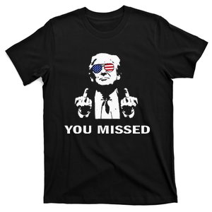 You Missed Shot Republican Pro Trump President 2024 T-Shirt