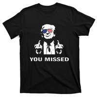 You Missed Shot Republican Pro Trump President 2024 T-Shirt