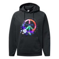 You May Say Im A Dreamer But Im Not The Only One Peace Performance Fleece Hoodie