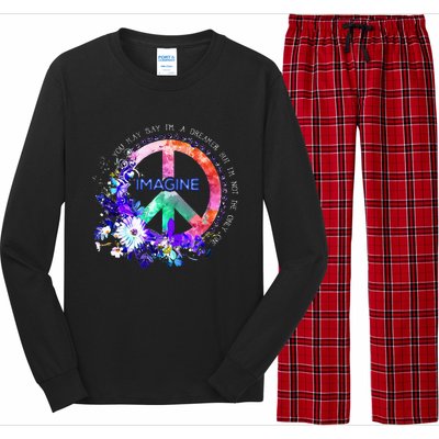 You May Say Im A Dreamer But Im Not The Only One Peace Long Sleeve Pajama Set