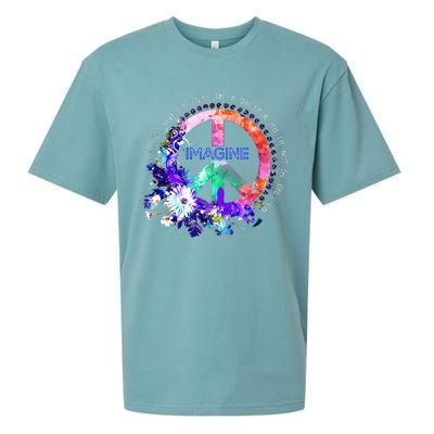 You May Say Im A Dreamer But Im Not The Only One Peace Sueded Cloud Jersey T-Shirt