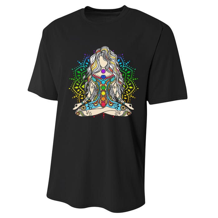 Yoga Meditation Spiritual Body Energy Chakra Buddha Performance Sprint T-Shirt