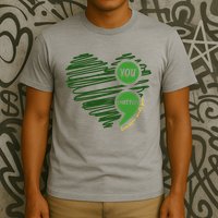 You Matter Semicolon Heart Mental Health Awareness T-Shirt