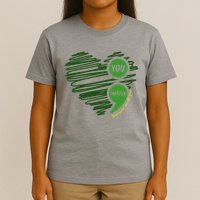 You Matter Semicolon Heart Mental Health Awareness T-Shirt