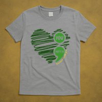 You Matter Semicolon Heart Mental Health Awareness T-Shirt
