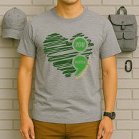 You Matter Semicolon Heart Mental Health Awareness T-Shirt