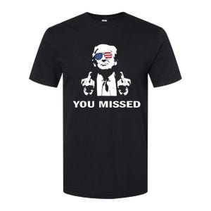 You Missed Shot Republican Pro Trump President 2024 Softstyle CVC T-Shirt