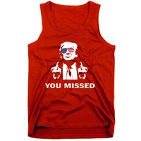 You Missed Shot Republican Pro Trump President 2024 Tank Top