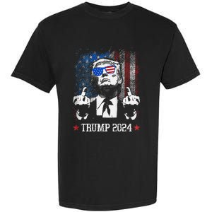 You Missed Shot Republican Pro Trump President 2024 Garment-Dyed Heavyweight T-Shirt