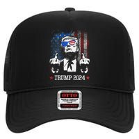 You Missed Shot Republican Pro Trump President 2024 High Crown Mesh Back Trucker Hat