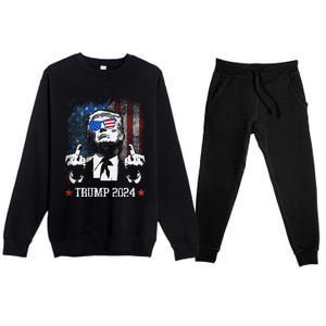 You Missed Shot Republican Pro Trump President 2024 Premium Crewneck Sweatsuit Set