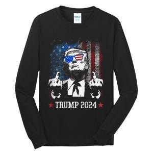 You Missed Shot Republican Pro Trump President 2024 Tall Long Sleeve T-Shirt