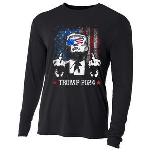 You Missed Shot Republican Pro Trump President 2024 Cooling Performance Long Sleeve Crew