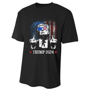 You Missed Shot Republican Pro Trump President 2024 Performance Sprint T-Shirt