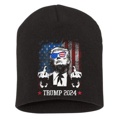 You Missed Shot Republican Pro Trump President 2024 Short Acrylic Beanie