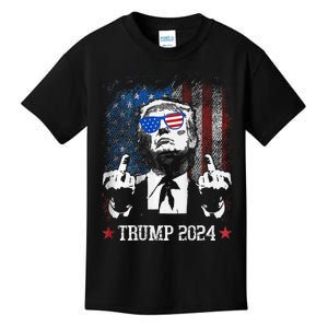 You Missed Shot Republican Pro Trump President 2024 Kids T-Shirt