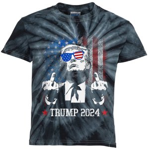 You Missed Shot Republican Pro Trump President 2024 Kids Tie-Dye T-Shirt