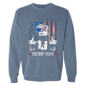 You Missed Shot Republican Pro Trump President 2024 Garment-Dyed Sweatshirt