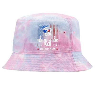 You Missed Shot Republican Pro Trump President 2024 Tie-Dyed Bucket Hat