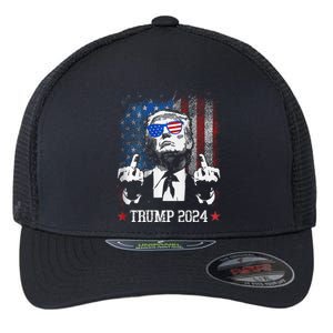 You Missed Shot Republican Pro Trump President 2024 Flexfit Unipanel Trucker Cap