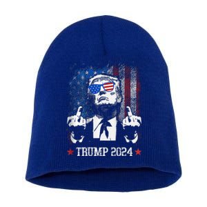 You Missed Shot Republican Pro Trump President 2024 Short Acrylic Beanie