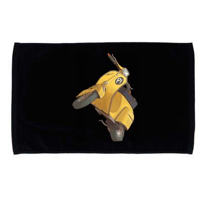 Yellow Motor Scooter Microfiber Hand Towel