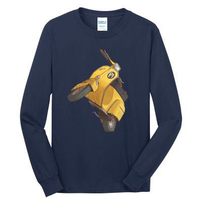 Yellow Motor Scooter Tall Long Sleeve T-Shirt