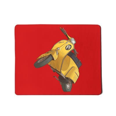 Yellow Motor Scooter Mousepad