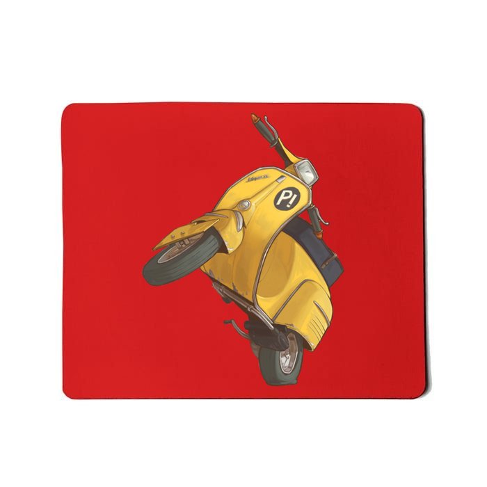 Yellow Motor Scooter Mousepad