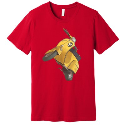 Yellow Motor Scooter Premium T-Shirt