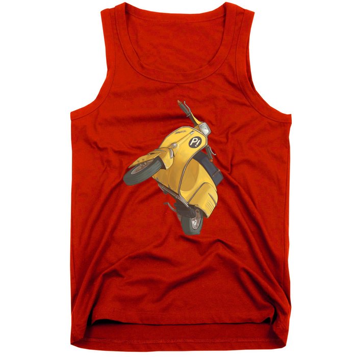 Yellow Motor Scooter Tank Top