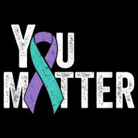 You Matter - Suicide Prevention Teal Purple Awareness Ribbon Womens T-Shirt