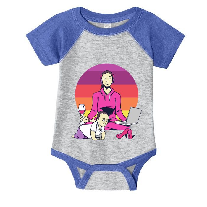 Yoga Mama Spiritual Saying Meditation Mother Meaningful Gift Infant Baby Jersey Bodysuit