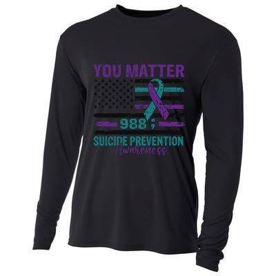 You Matter Suicide Prevention Awareness Cute Gift Cooling Performance Long Sleeve Crew