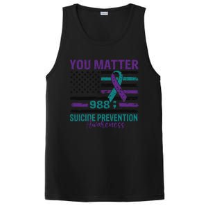 You Matter Suicide Prevention Awareness Cute Gift PosiCharge Competitor Tank