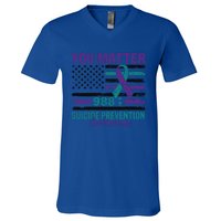 You Matter Suicide Prevention Awareness Cute Gift V-Neck T-Shirt