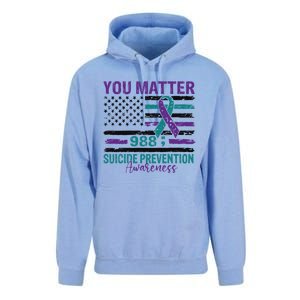 You Matter Suicide Prevention Awareness Cute Gift Unisex Surf Hoodie