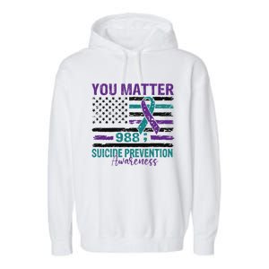 You Matter Suicide Prevention Awareness Cute Gift Garment-Dyed Fleece Hoodie