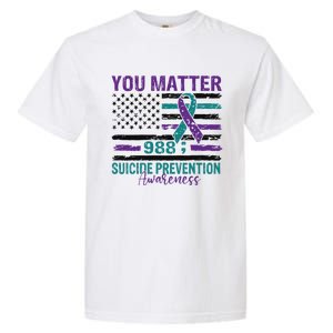 You Matter Suicide Prevention Awareness Cute Gift Garment-Dyed Heavyweight T-Shirt