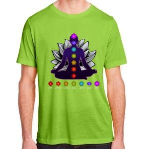 Yoga Meditation Seven Chakras Namaste Lotus Zen Spiritual Meaningful Gift Adult ChromaSoft Performance T-Shirt