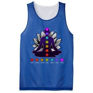 Yoga Meditation Seven Chakras Namaste Lotus Zen Spiritual Meaningful Gift Mesh Reversible Basketball Jersey Tank