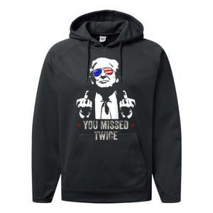 You Missed Twice President Donald Trump Performance Fleece Hoodie